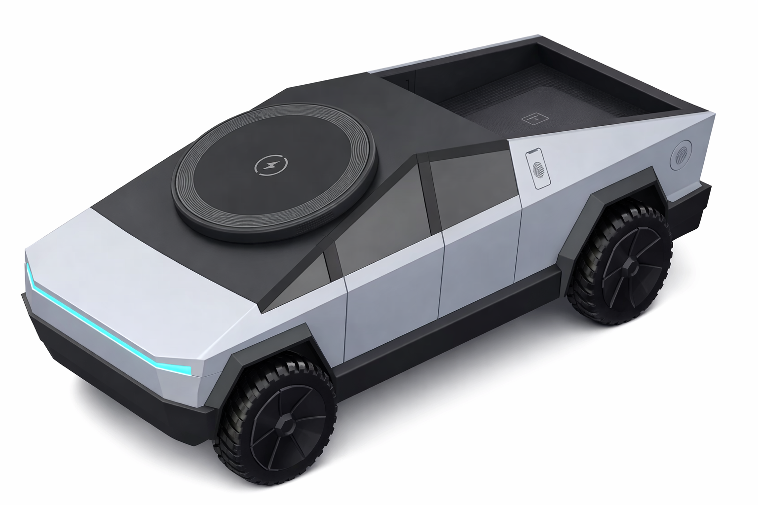 Cybertruck 3 in 1 Charger - Silver